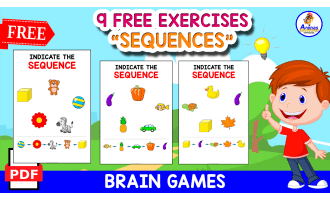 9 FREE EXERCISES | INDICATE THE SEQUENCE
