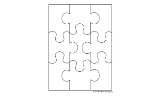 9 Pieces Blank Puzzle