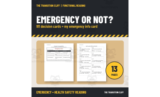 911 or Not? Emergency Decision Reading Cards and an Info Card