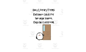 9th Grade Lit Terms Entrance Cards