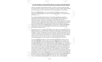 A Letter by George III Analysis | Comprehension Questions