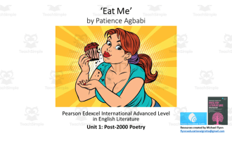 A Level Poetry Lesson: ‘Eat Me’ by Patience Agbabi