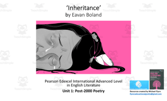 A Level Poetry Lesson: ‘Inheritance’ by Eavan Boland
