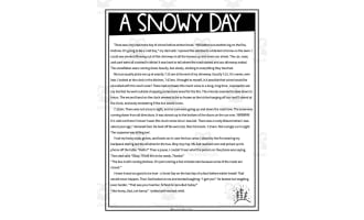 "A Snowy Day" Christmas Coloring Activity