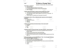 A Sound of Thunder by Ray Bradbury 10 question multiple choice quiz with answers