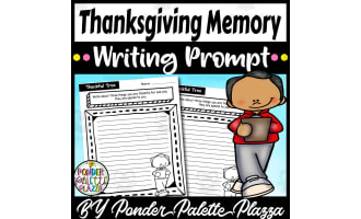 A special thanksgiving memory Writing Prompt - Thanksgiving Activity