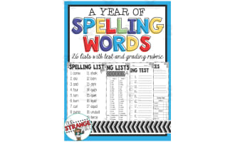 A Year of Spelling Words