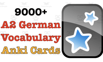 A2 German Vocabulary – Anki Flashcards Set