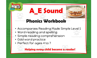 A_E: Phonics Workbook Reading Made Simple