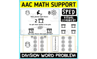 AAC Math Visual Support Division Word Problem 2