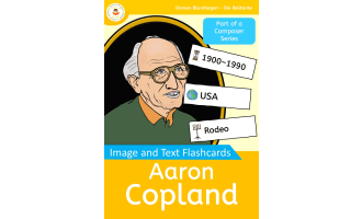 Aaron Copland – Picture and Text Flashcards - Composer