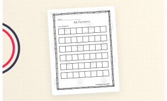 AB Patterns Worksheets – 3-Page Practice Set