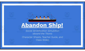 Abandon Ship! Titanic Social Stratification Game