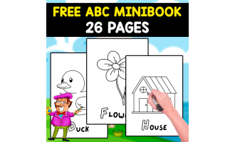 ABC COLORING MINIBOOK | FREE AND FUNNY RESOURCE