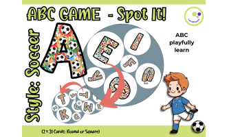 ABC Game – Match the Letters with a Soccer Twist | Elementary & ESL