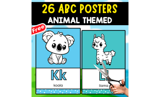 ABC MINIBOOK | 26 POSTERS OF THE ALPHABET