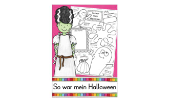 About My Halloween Worksheet (German)