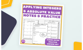 Absolute Value and Comparing Integers Guided Notes & Practice