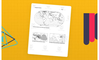 According to the Map Geography Workbook Page