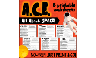 A.C.E Printable Worksheets - All About Space
