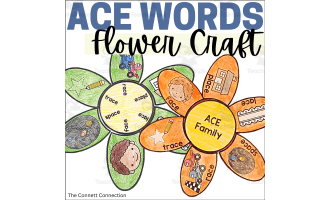ACE Words Flower Craft - A CVCe Long Vowel Sounds Craftivity