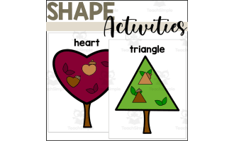 Acorn 2D Shapes Sorting Mats