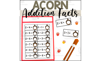 Acorn Addition Cards for Sums up to 10