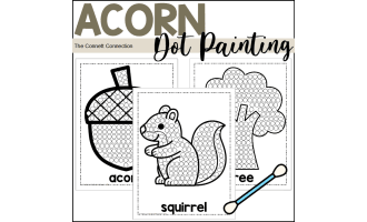 Acorn Dot Painting - A Fine Motor Art Activity