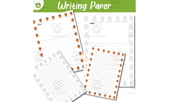 Acorn Writing & Prewriting Paper Set | 8 Pages | Seasonal Classroom