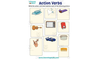 Action Verbs Activity