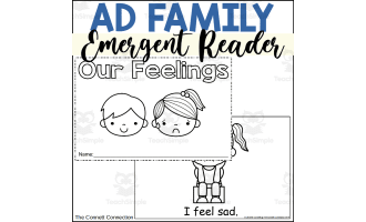 AD Word Family Emergent Reader: Our Feelings