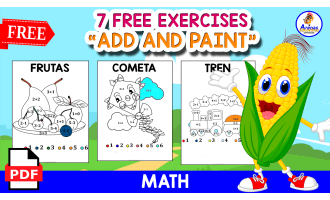 ADD AND PAINT | 7 FREE PAGES