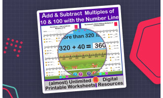 Add & Subtract Multiples of 10 and 100 with the Number Line