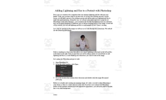 Add Lightning and Fire Photoshop Activity
