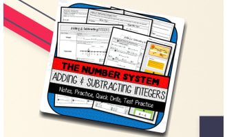 Adding & Subtracting Integers NOTES, PRACTICE, QUICK DRILLS
