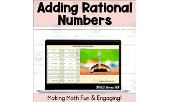 Adding Rational Numbers - Positive & Negative Decimals & Fractions - Activity