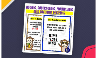 Decimals Operations – Add, Subtract, Multiply, Divide