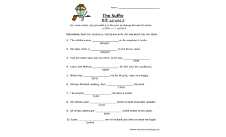 Adding ED Suffix Worksheet By Teach Simple