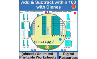 Addition and Subtraction with Dienes within 100