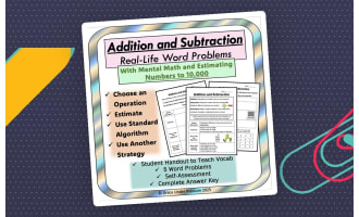 Addition and Subtraction Word Problems: Estimate, Standard Algorithm