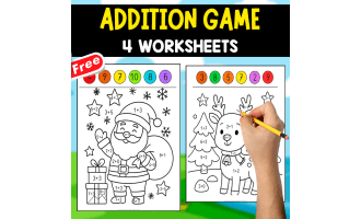 ADDITION GAME | ADD AND COLOR_J