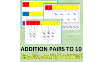 Addition Pairs to 10 | Shark Mats