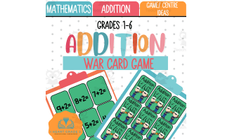 Addition War Card Game