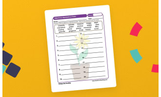 Adjectives Alphabetical Order Worksheet