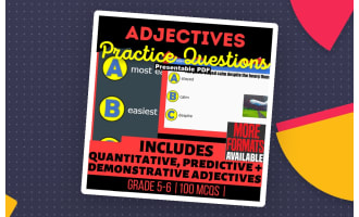 Adjectives Practice Questions - Grammar Grade 5-6 (Presentable PDF)