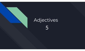 Adjectives Sample Grades 3-4 Grammar (PPT)