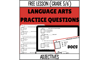 Adjectives Sample Lesson - Grammar Grade 5-6 (Docs)