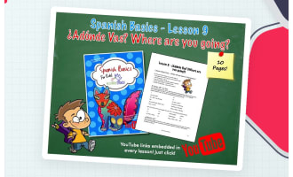 ¿Adónde Vas? (Where are you going?) - Lesson 9 (COMPLETE SPANISH LESSON!)