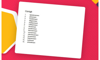 Advanced French Adverb Worksheet with Answer key