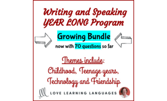 Advanced French Writing and Speaking - YEAR LONG Program